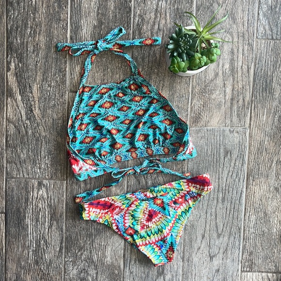 Luli Fama Reversible High Neck Bikini Set - Picture 2 of 7